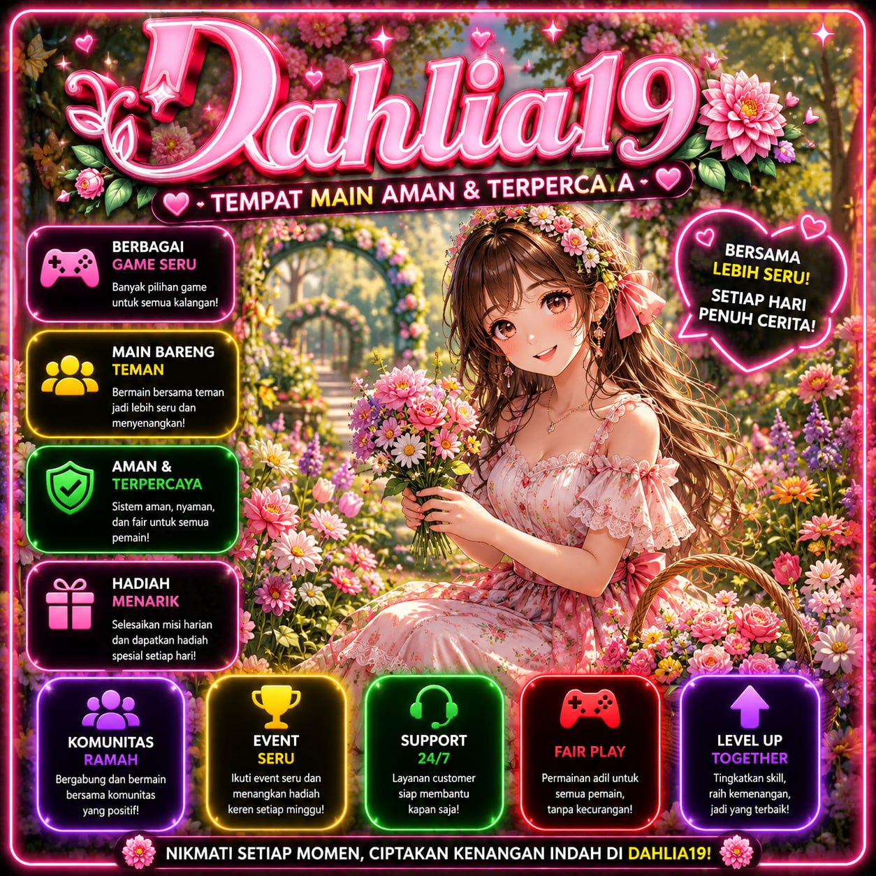 Banner Slot Online DAHLIA19